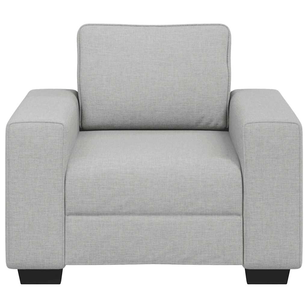 vidaXL Sofa Fotel Cloud Grey 100x77x82 cm Tkanina