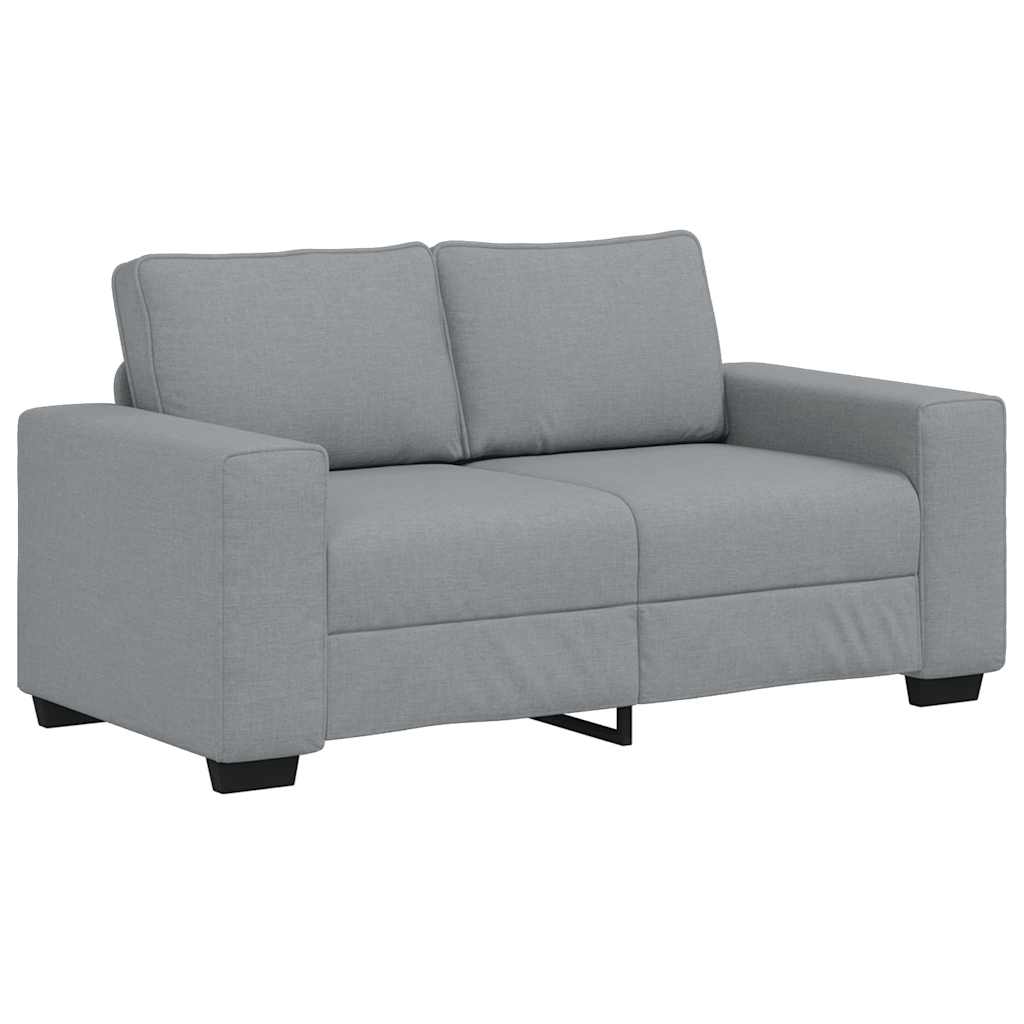 vidaXL Sofa 2-osobowa Jasnoszara 160x77x82 cm Tkanina
