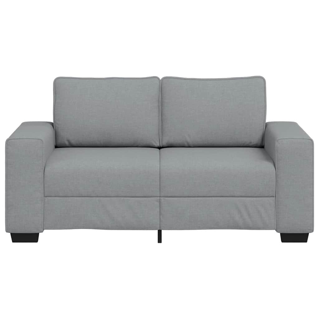 vidaXL Sofa 2-osobowa Jasnoszara 160x77x82 cm Tkanina