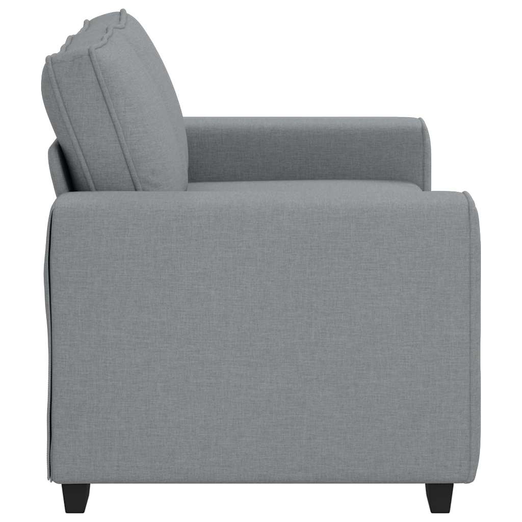 vidaXL Sofa 2-osobowa Jasnoszara 160x77x82 cm Tkanina