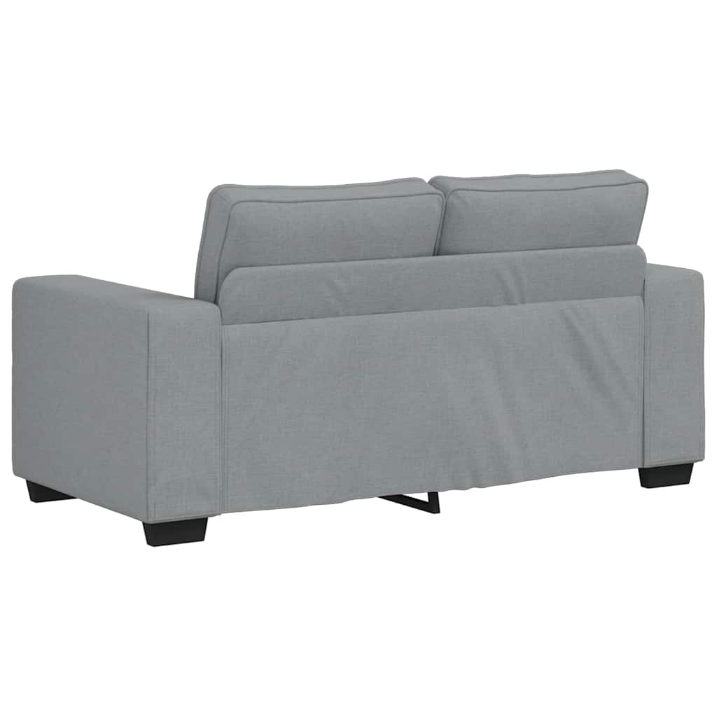 vidaXL Sofa 2-osobowa Jasnoszara 160x77x82 cm Tkanina