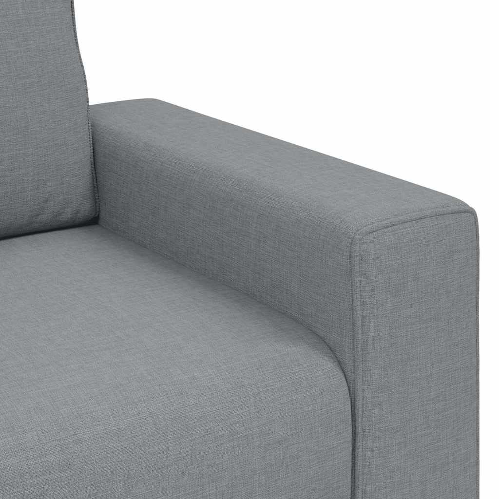 vidaXL Sofa 2-osobowa Jasnoszara 160x77x82 cm Tkanina