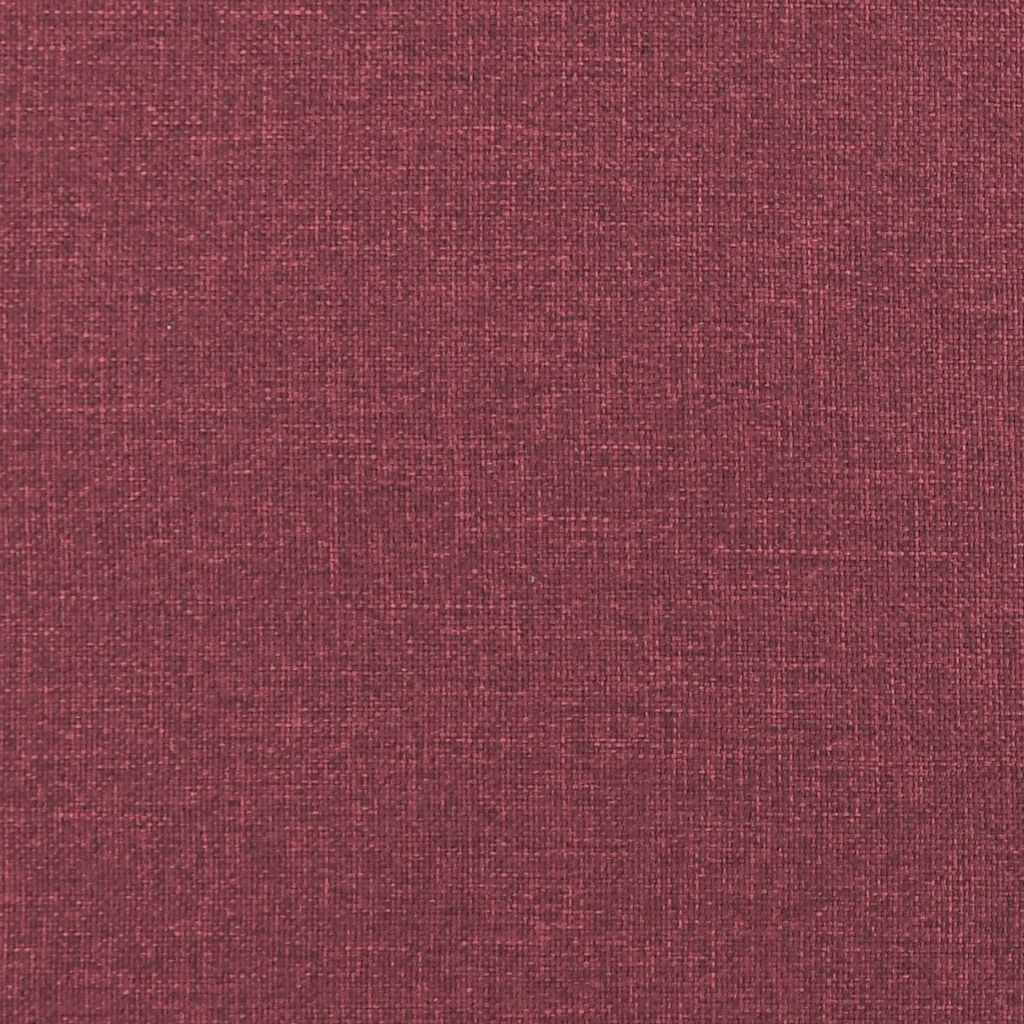 vidaXL Sofa 2-osobowa w kolorze czerwonego wina 160x77x82 cm Tkanina