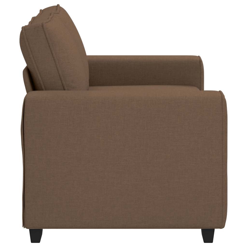 vidaXL Sofa 2-osobowa brązowa 160x77x82 cm tkanina