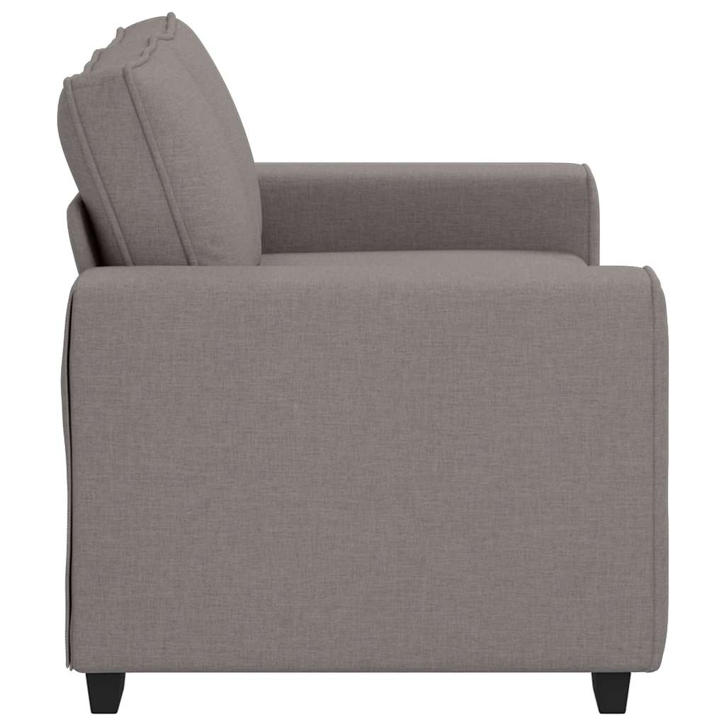 vidaXL Sofa 2-osobowa Taupe 160x77x82 cm Tkanina