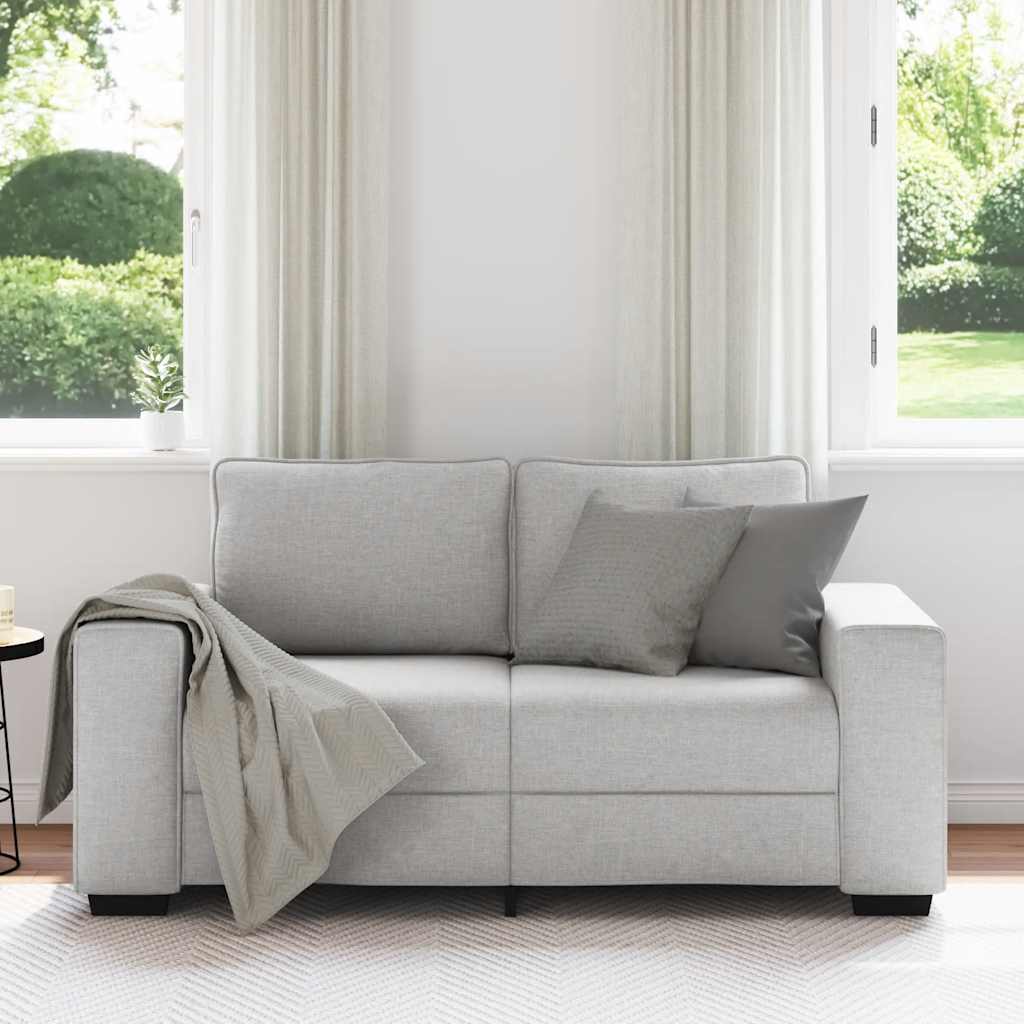 vidaXL Sofa 2-osobowa Cloud Grey 160x77x82 cm Tkanina