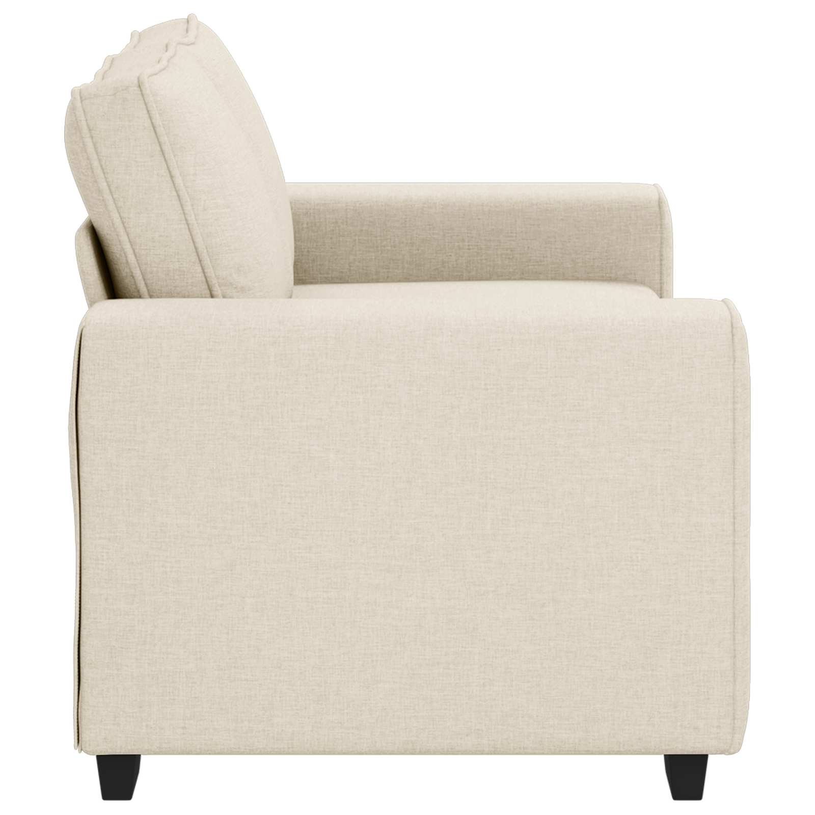 vidaXL Sofa dwuosobowa Beżowy 160 cm Tkanina lniana