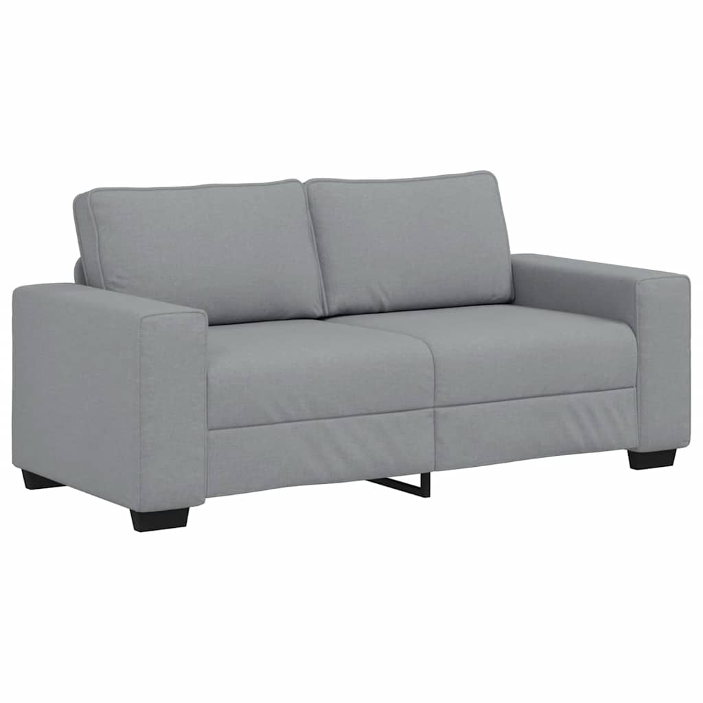 vidaXL Sofa 2-osobowa, jasnoszara, 180x77x82 cm, tapicerowana tkaniną