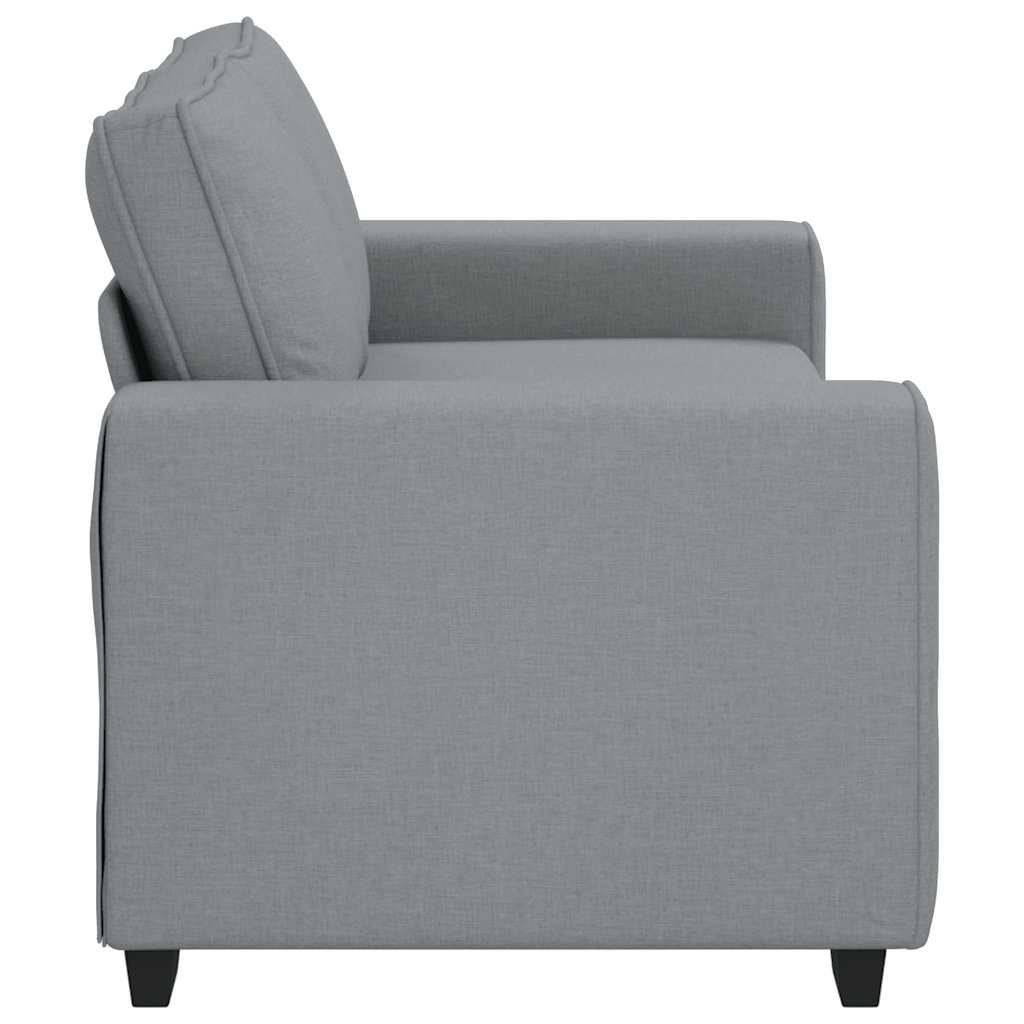 vidaXL Sofa 2-osobowa, jasnoszara, 180x77x82 cm, tapicerowana tkaniną