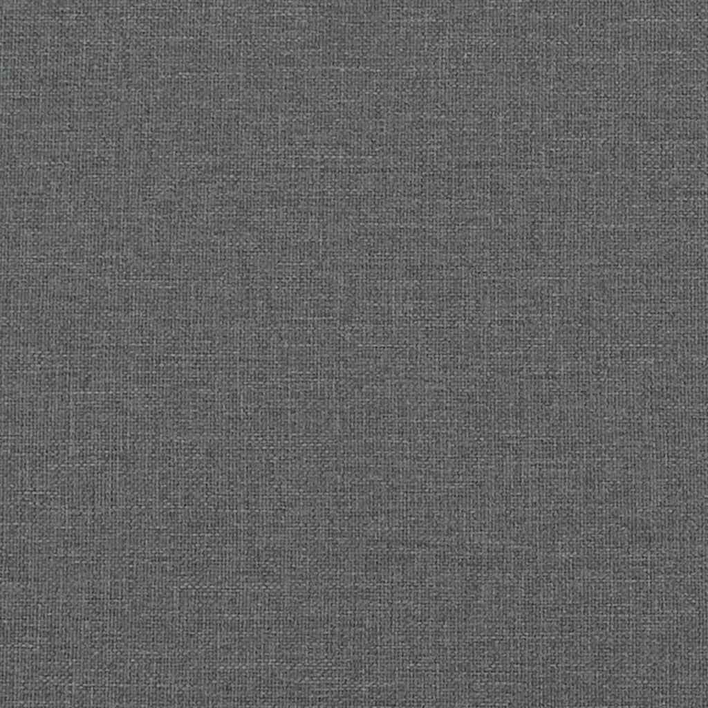 vidaXL Sofa 2-osobowa, ciemnoszara, 180x77x82 cm, tapicerowana tkaniną