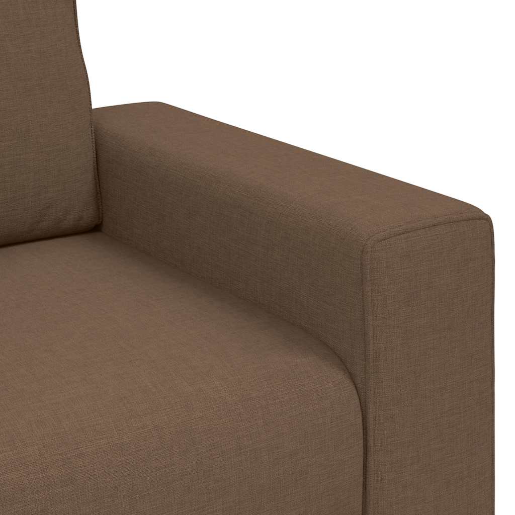 vidaXL Sofa 2-osobowa, brązowa, 180x77x82 cm, tkaniną