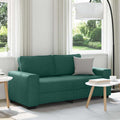 vidaXL Sofa 2-osobowa, ciemnozielona, 180x77x82 cm, tkaniną