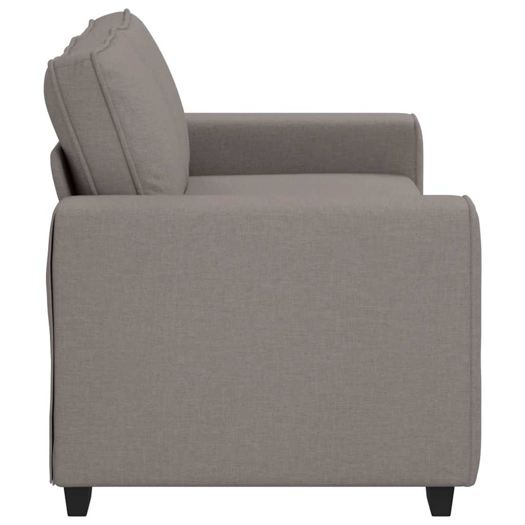 vidaXL Sofa 2-osobowa, kolor taupe, 180x77x82 cm, tkaniną