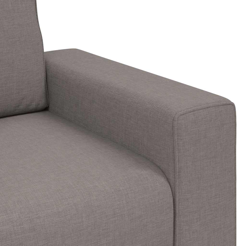 vidaXL Sofa 2-osobowa, kolor taupe, 180x77x82 cm, tkaniną
