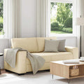 vidaXL Sofa 2-osobowa, kremowa, 180x77x82 cm, tkaniną