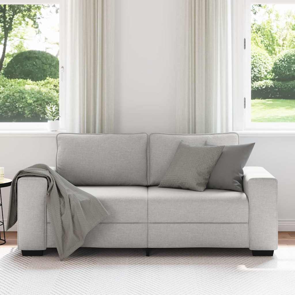 vidaXL Sofa 2-osobowa, szara chmurowy, 180x77x82 cm, tkaniną