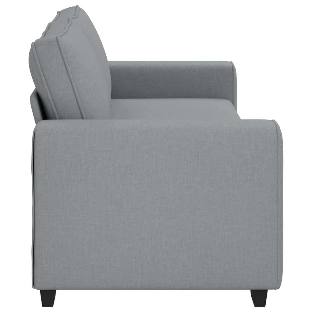 vidaXL Sofa 3-osobowa, jasnoszara, 220x77x82 cm, tapicerowana tkaniną