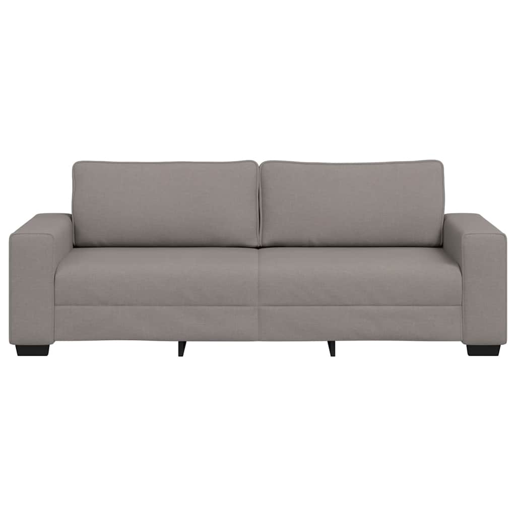 vidaXL Sofa 3-osobowa, kolor taupe, 220x77x82 cm, tkaniną