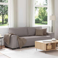 vidaXL Sofa 3-osobowa, kolor taupe, 220x77x82 cm, tkaniną