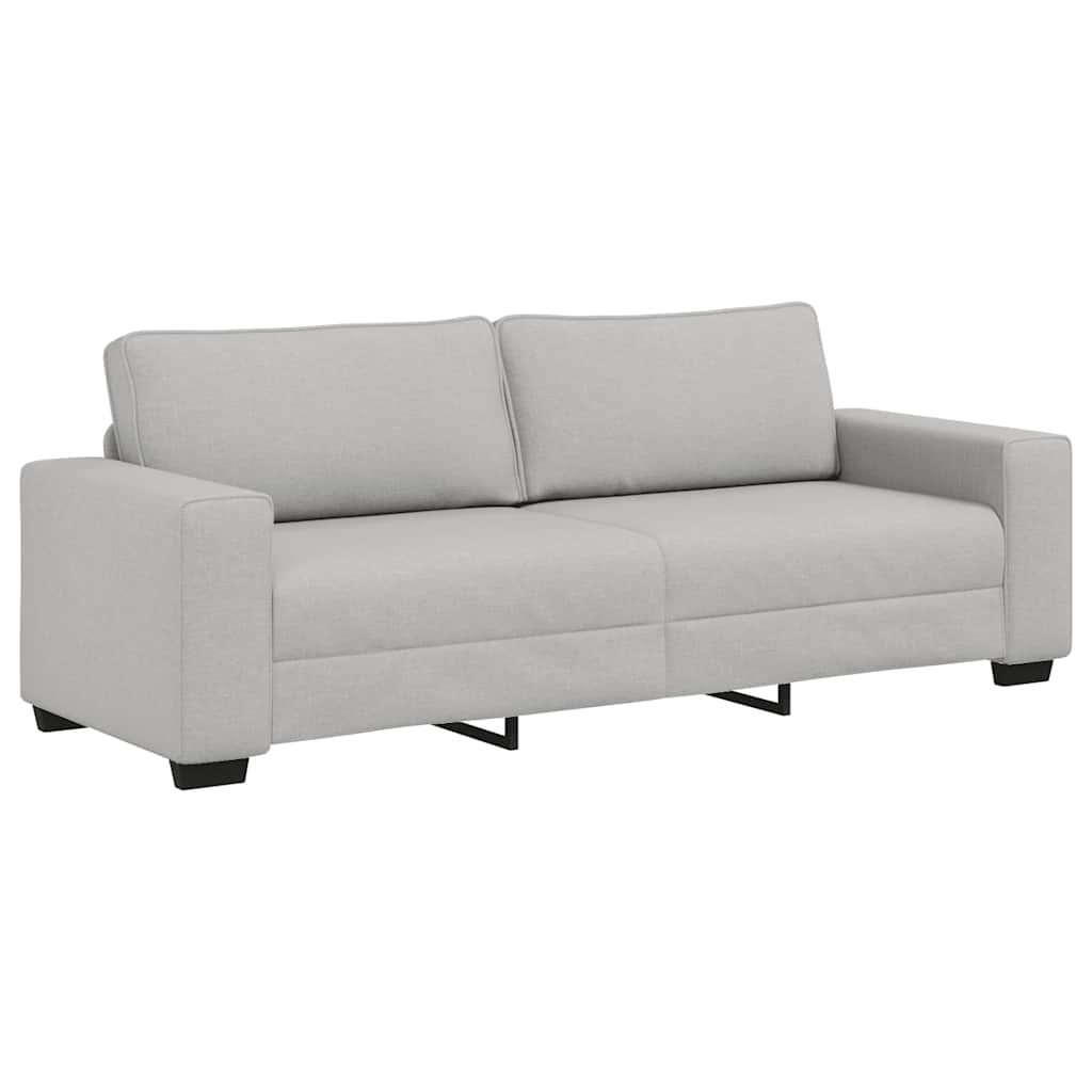 vidaXL Sofa 3-osobowa, szara chmurowy, 220x77x82 cm, tkaniną