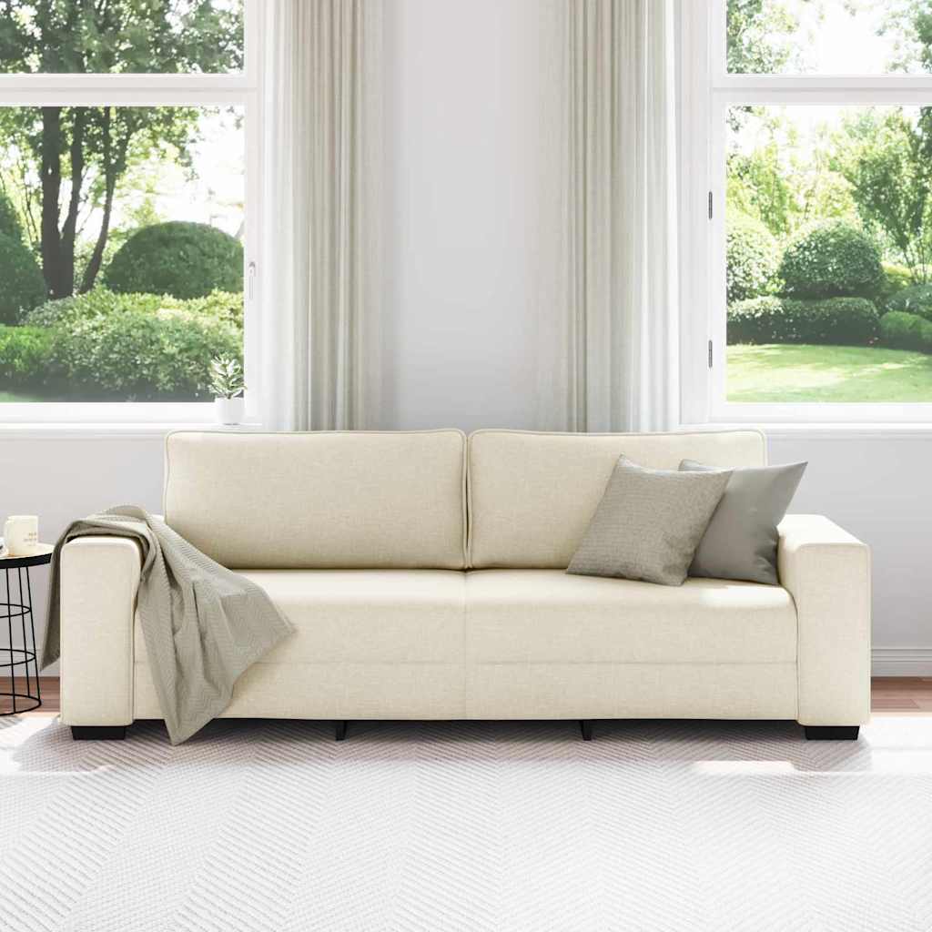 vidaXL Sofa 3-osobowa, 180 cm, pościel