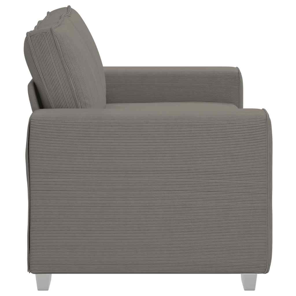 vidaXL Sofa dwuosobowa jasnoszara 160x77x82 cm Tkanina sztruksowa