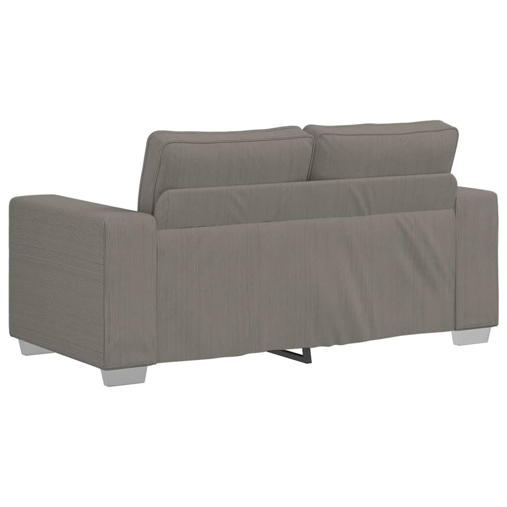 vidaXL Sofa dwuosobowa jasnoszara 160x77x82 cm Tkanina sztruksowa