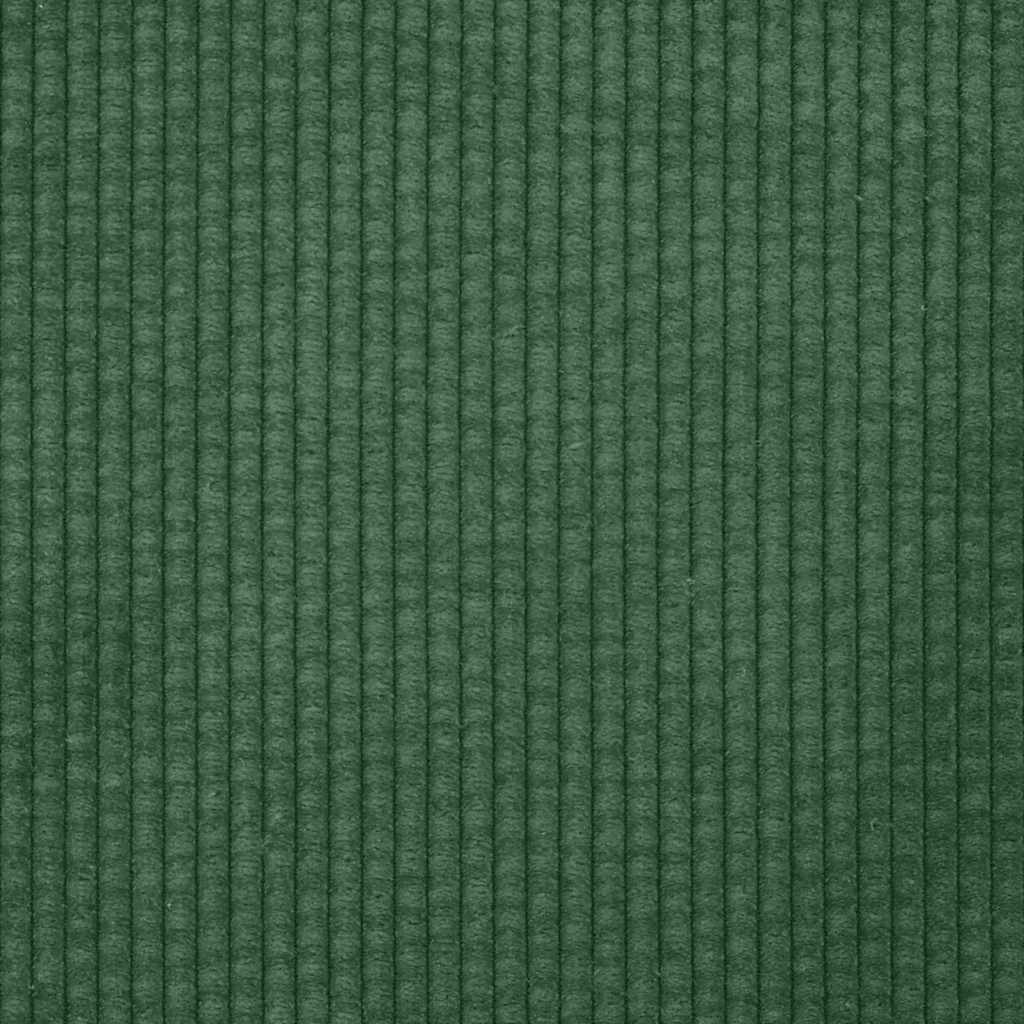 vidaXL Sofa dwuosobowa ciemnozielona 160x77x82 cm Tkanina sztruksowa