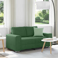 vidaXL Sofa dwuosobowa ciemnozielona 160x77x82 cm Tkanina sztruksowa