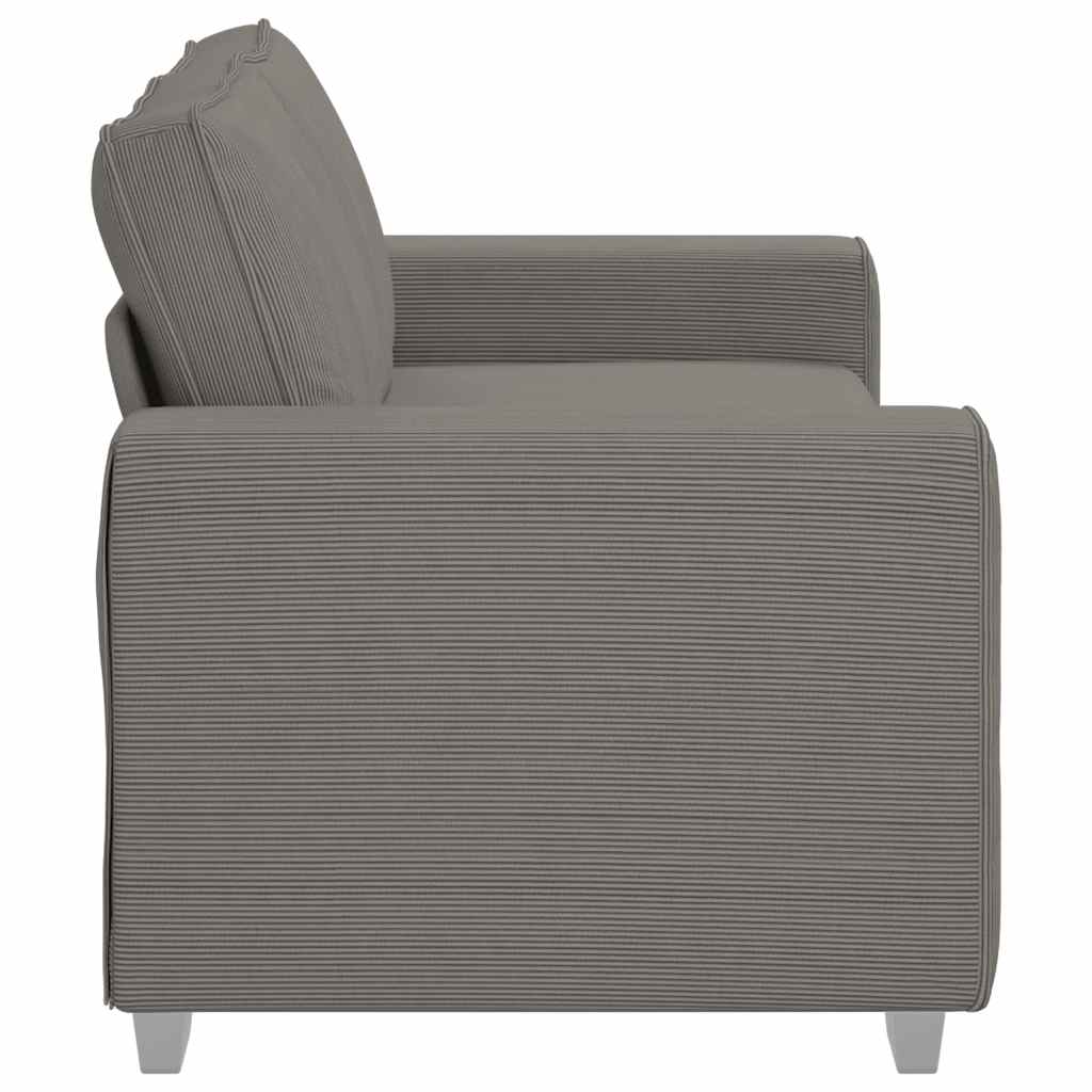 vidaXL Sofa dwuosobowa, jasnoszara, 180x77x82 cm, tkanina sztruksowa