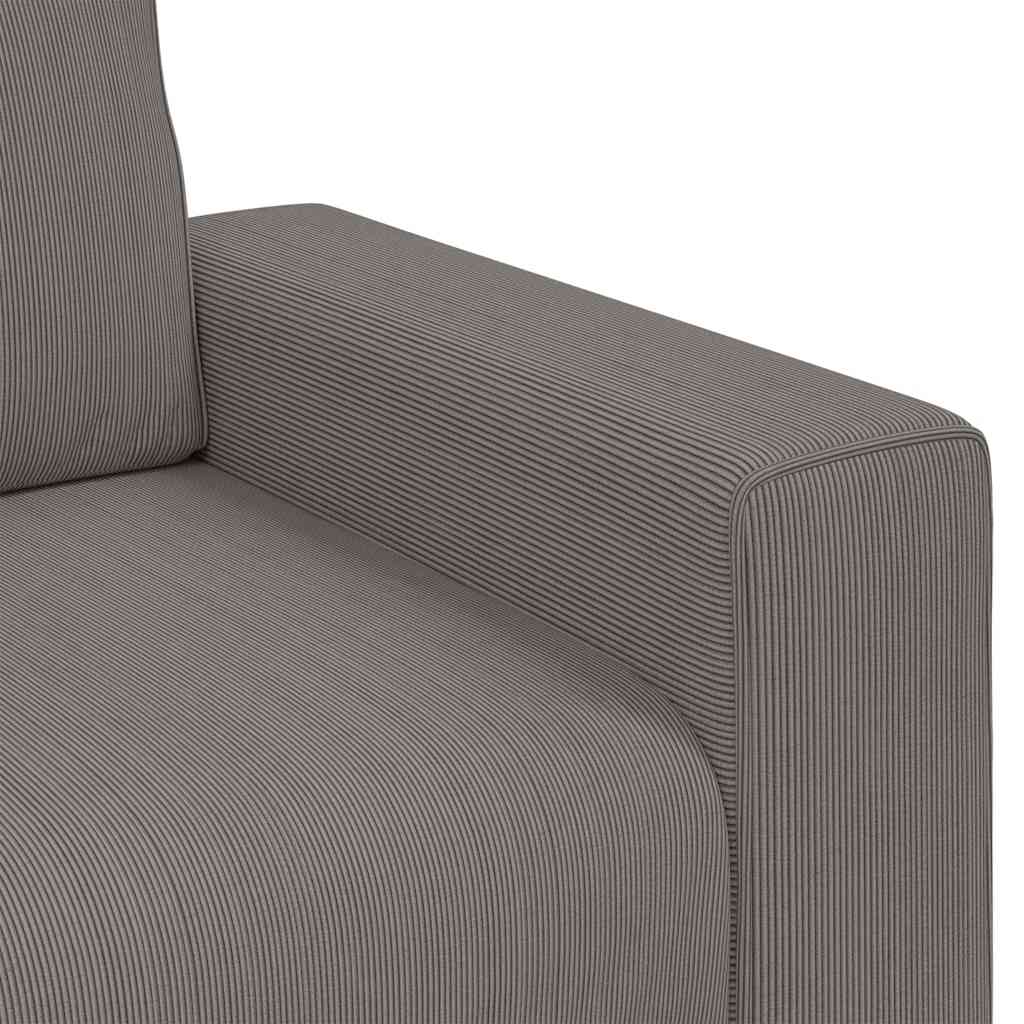 vidaXL Sofa dwuosobowa, jasnoszara, 180x77x82 cm, tkanina sztruksowa