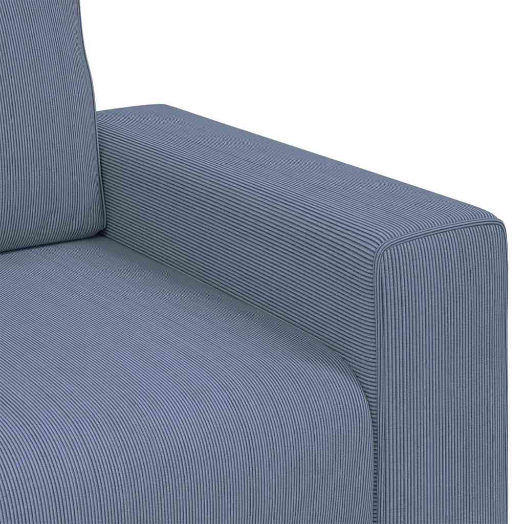 vidaXL Sofa dwuosobowa, niebieska, 180x77x82 cm, tkanina sztruksowa