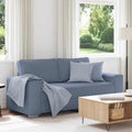 vidaXL Sofa dwuosobowa, niebieska, 180x77x82 cm, tkanina sztruksowa