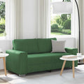 vidaXL Sofa dwuosobowa, ciemnozielona, 180x77x82 cm, tkanina sztruksowa