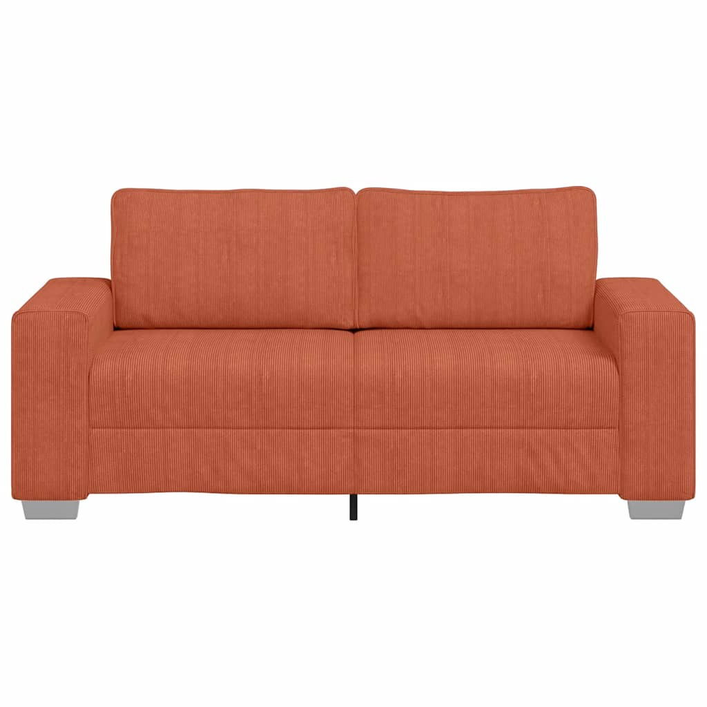 vidaXL Sofa dwuosobowa, czerwono-pomarańczowa, 180x77x82 cm