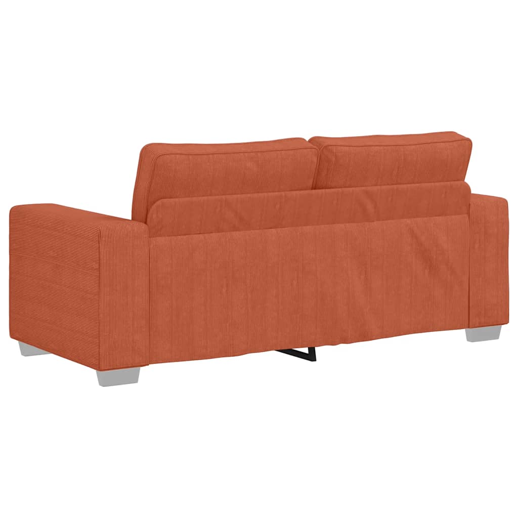 vidaXL Sofa dwuosobowa, czerwono-pomarańczowa, 180x77x82 cm