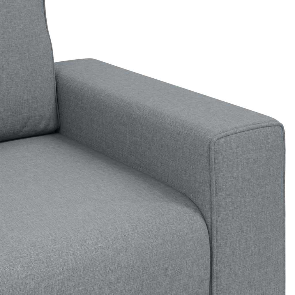 vidaXL Fotel Jasnoszary 100 cm tkanina