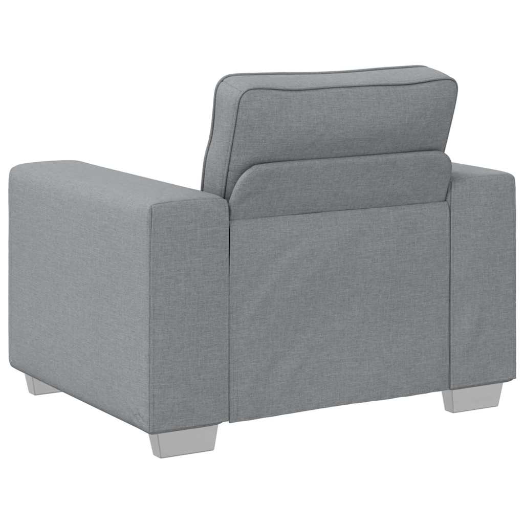 vidaXL Fotel Jasnoszary 100 cm tkanina