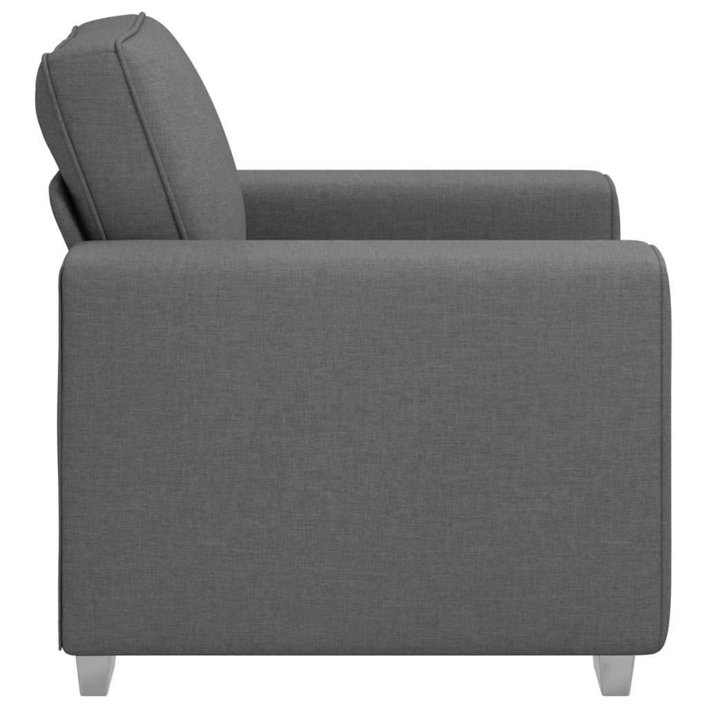 vidaXL Fotel Ciemnoszary 100 cm tkanina