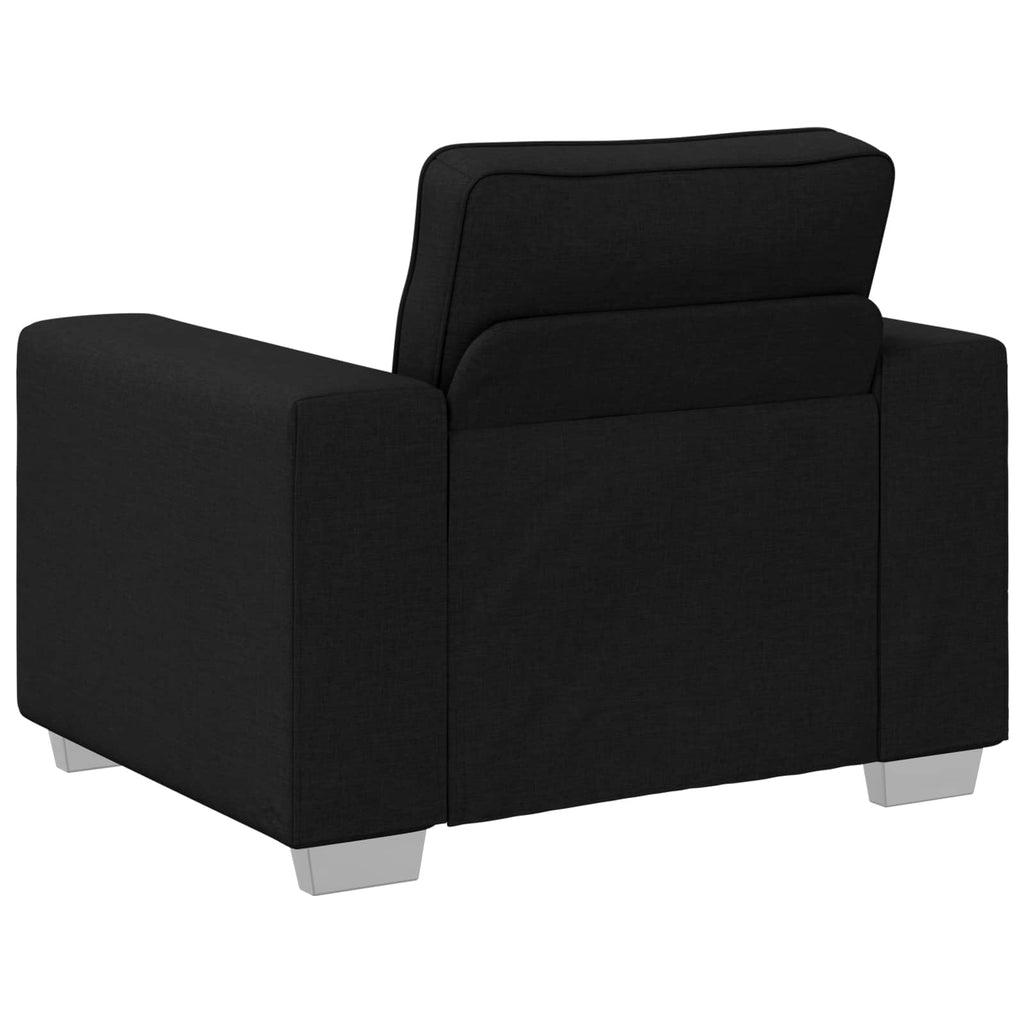 vidaXL Fotel Czarny 100 cm tkanina