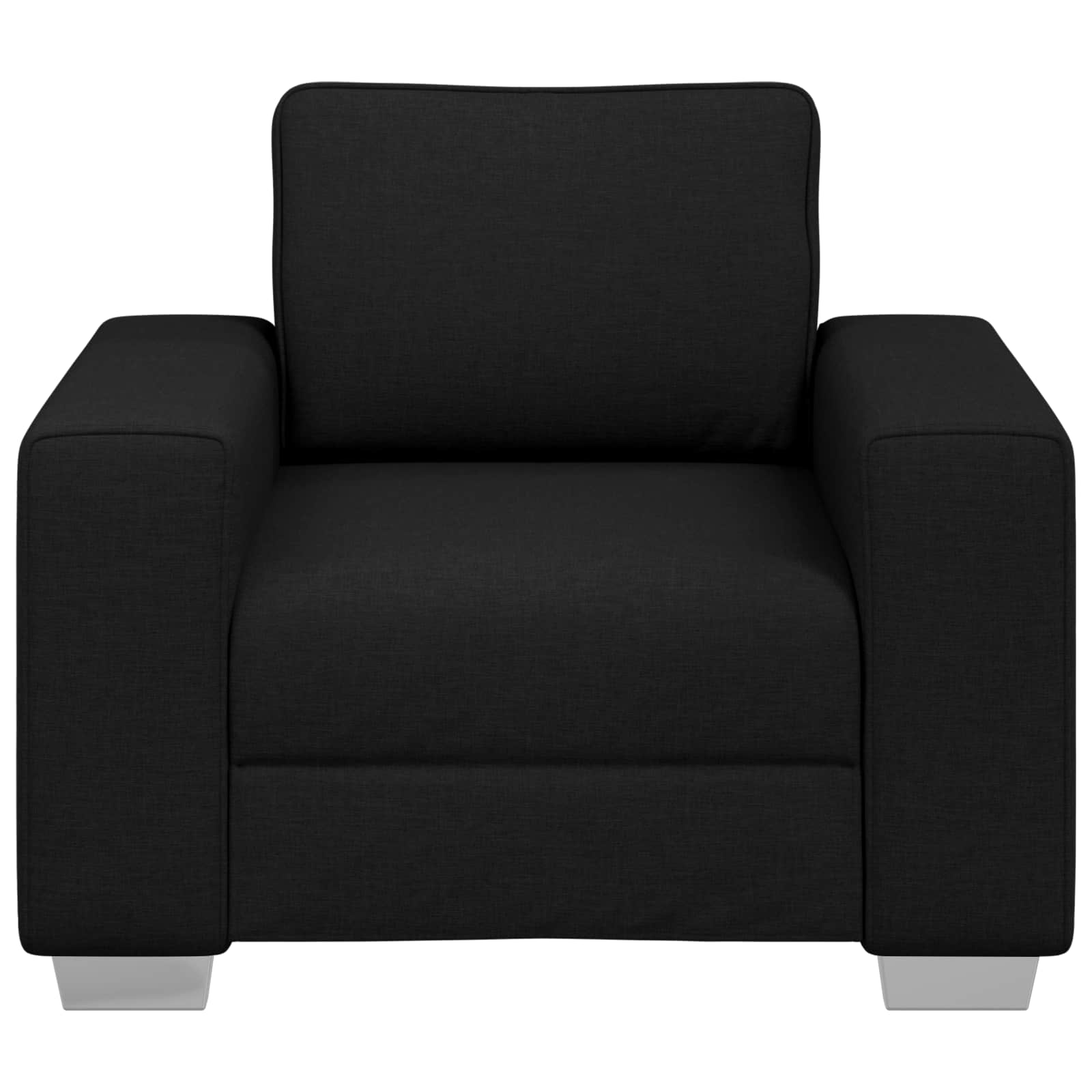 vidaXL Fotel Czarny 100 cm tkanina