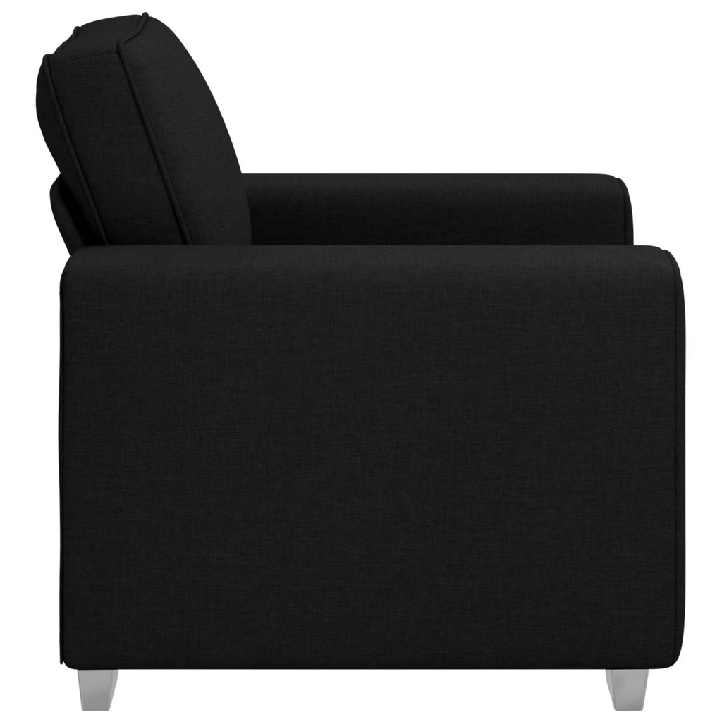 vidaXL Fotel Czarny 100 cm tkanina