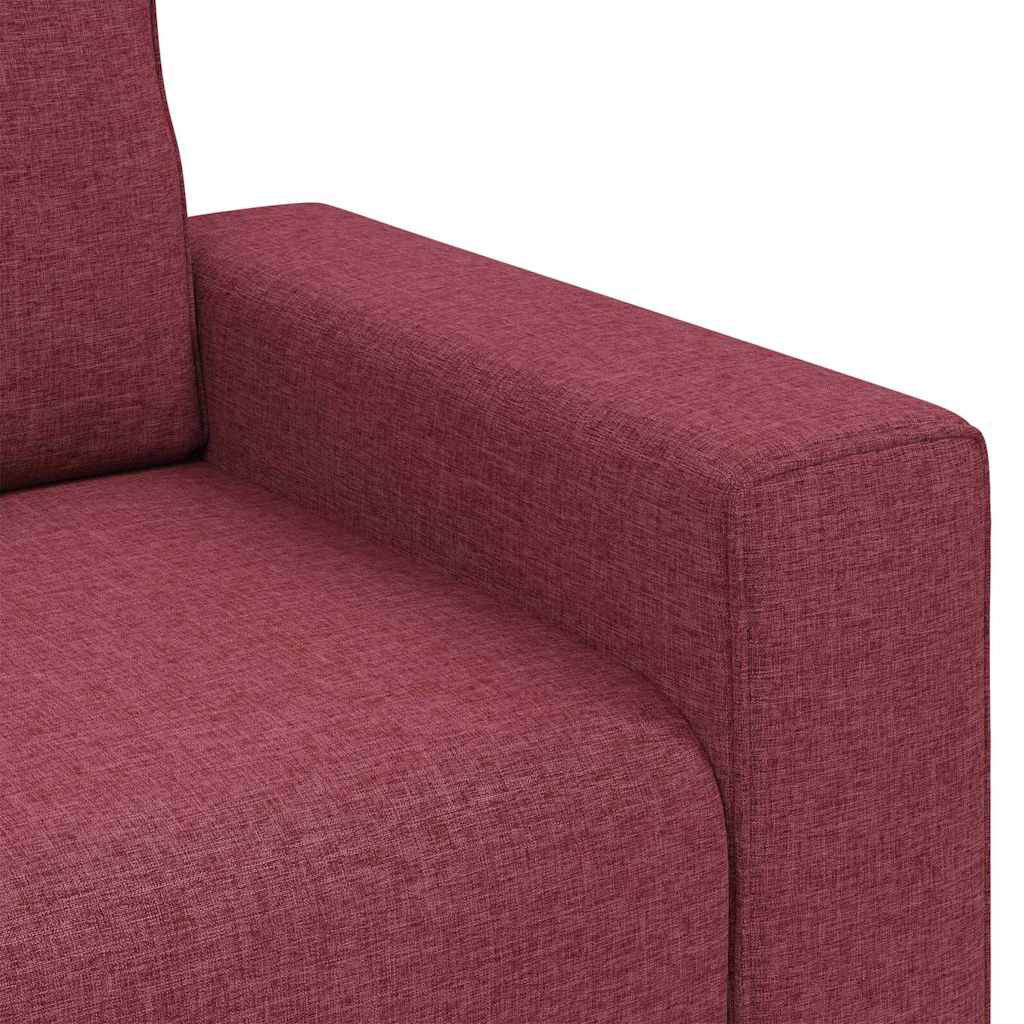 vidaXL Fotel Czerwone wino 100 cm tkanina