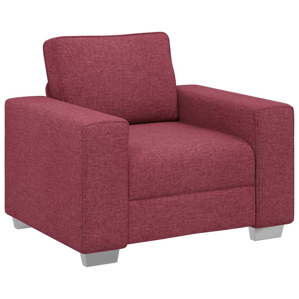 vidaXL Fotel Czerwone wino 100 cm tkanina