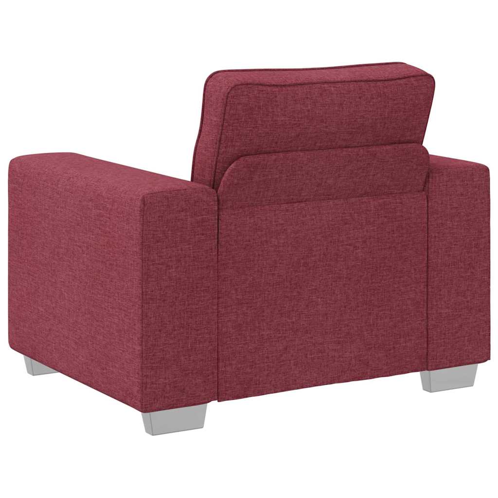 vidaXL Fotel Czerwone wino 100 cm tkanina