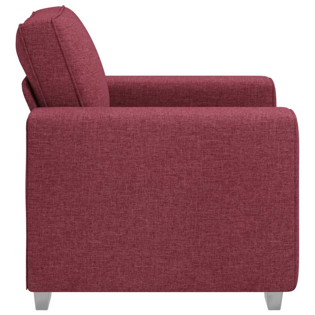 vidaXL Fotel Czerwone wino 100 cm tkanina