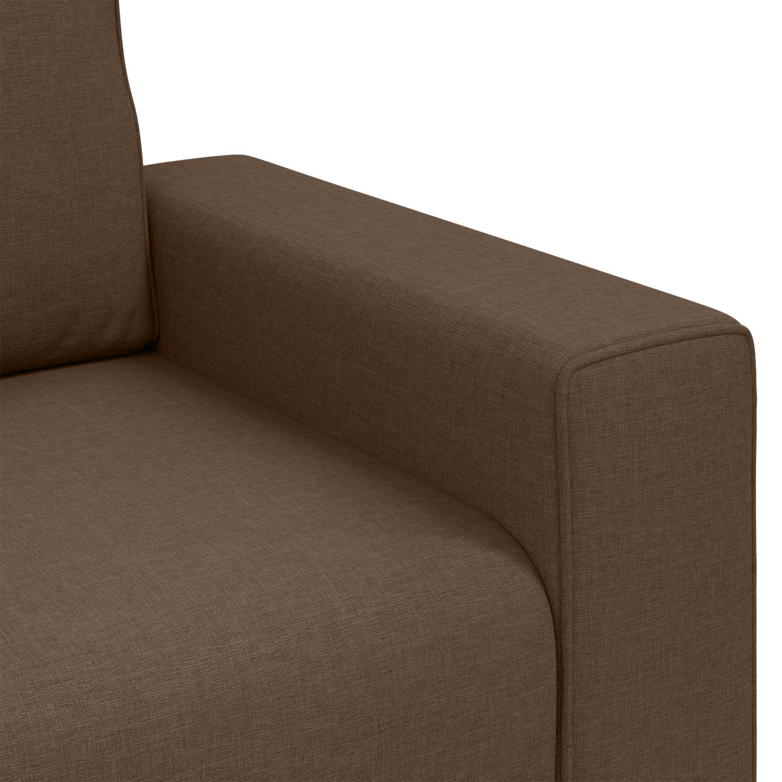 vidaXL Fotel Brązowy 100 cm tkanina