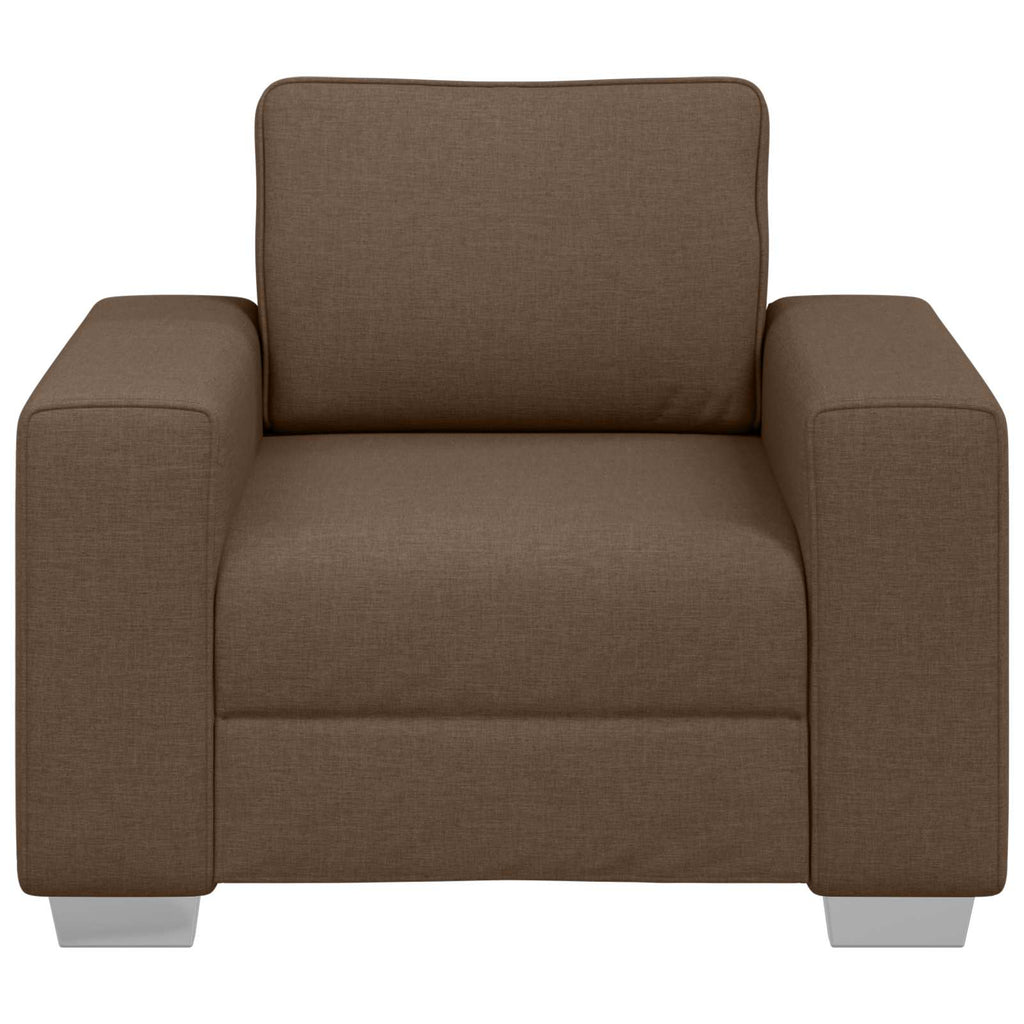 vidaXL Fotel Brązowy 100 cm tkanina