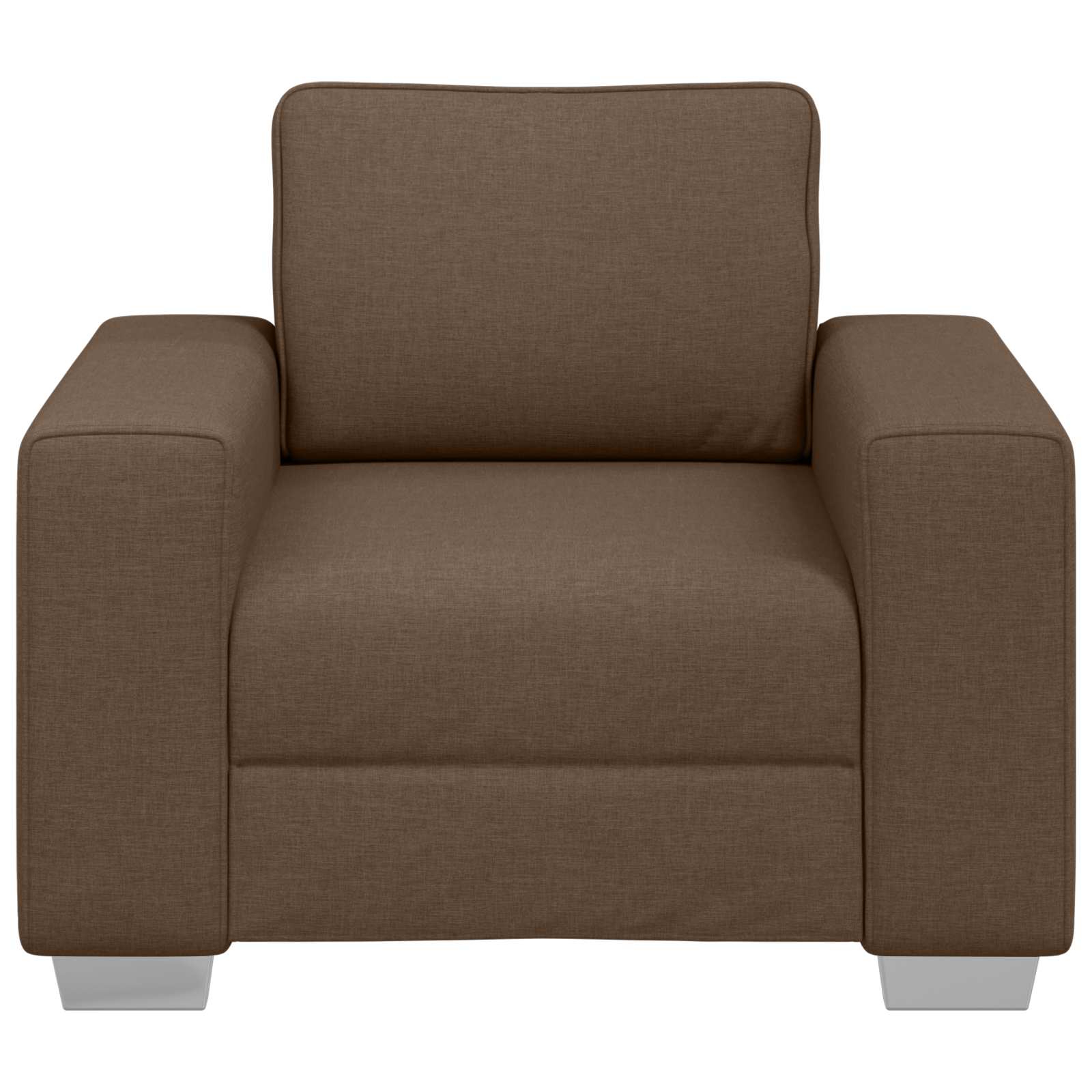 vidaXL Fotel Brązowy 100 cm tkanina