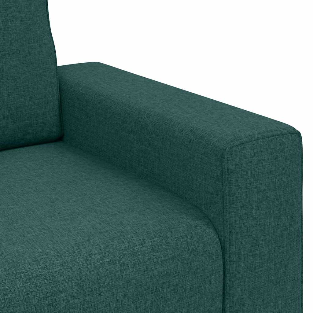 vidaXL Fotel Ciemna zieleń 100 cm tkanina